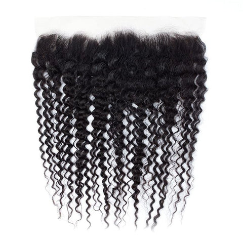 Lemoda Deep Wave Ear to Ear Lace Frontal Closure 13x4 HD Lace Frontal Human Hair With Baby Hair - Lemoda Hair