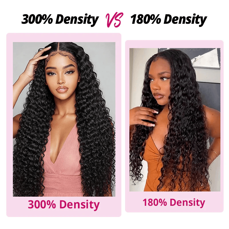 Lemoda Deep Wave Human Hair Transaprent Lace Front Wigs 300% Density Luxury Custom Wigs - Lemoda Hair