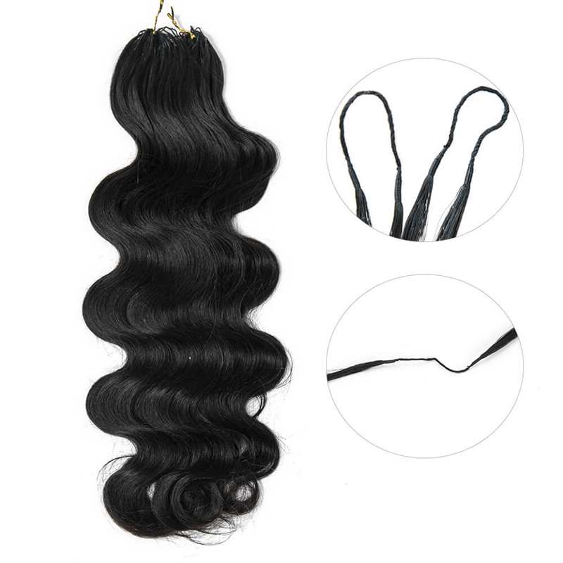 Lemoda Feather Crochet Hair Extension Body Wave Human Hair - Lemoda Hair