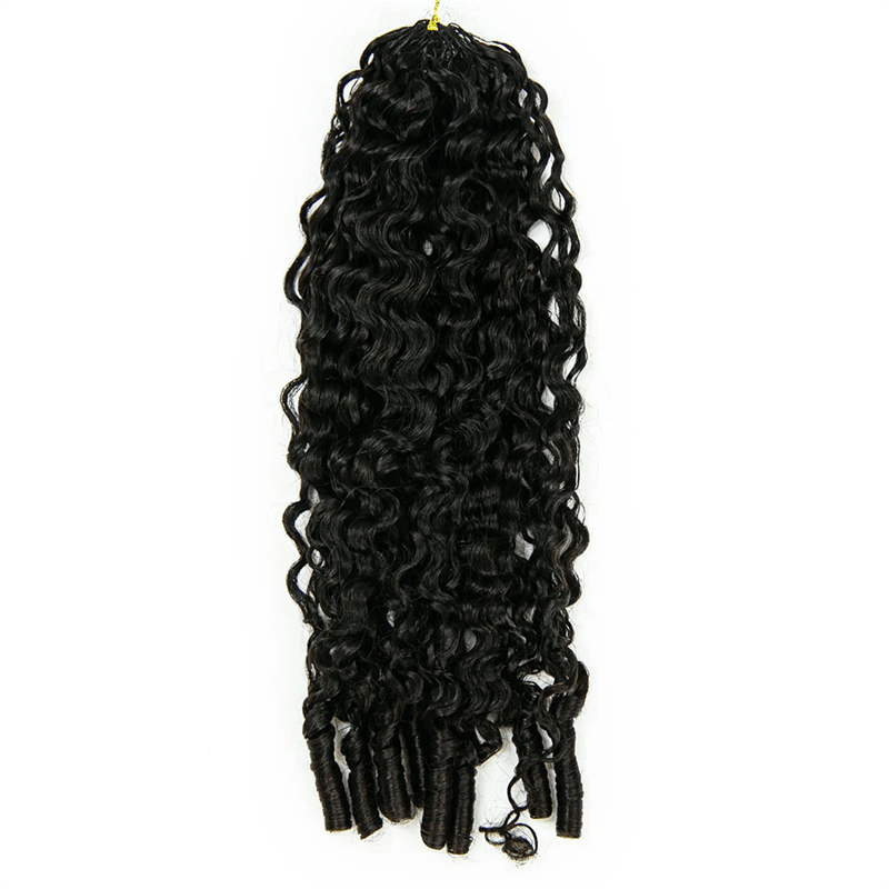 Lemoda Feather Crochet Hair Extension Burmese Curly Human Hair - Lemoda Hair