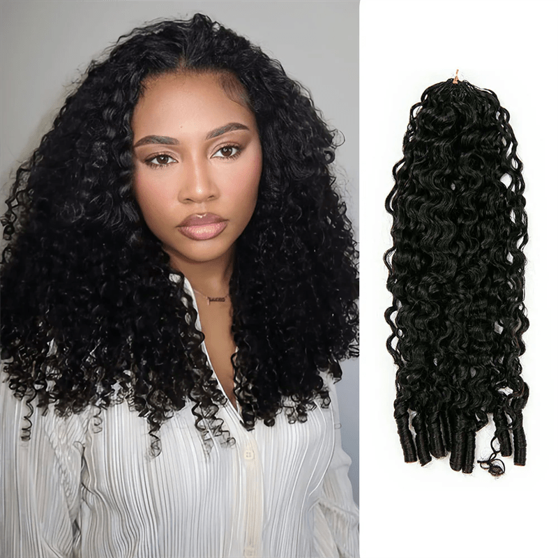 Lemoda Feather Crochet Hair Extension Burmese Curly Human Hair - Lemoda Hair