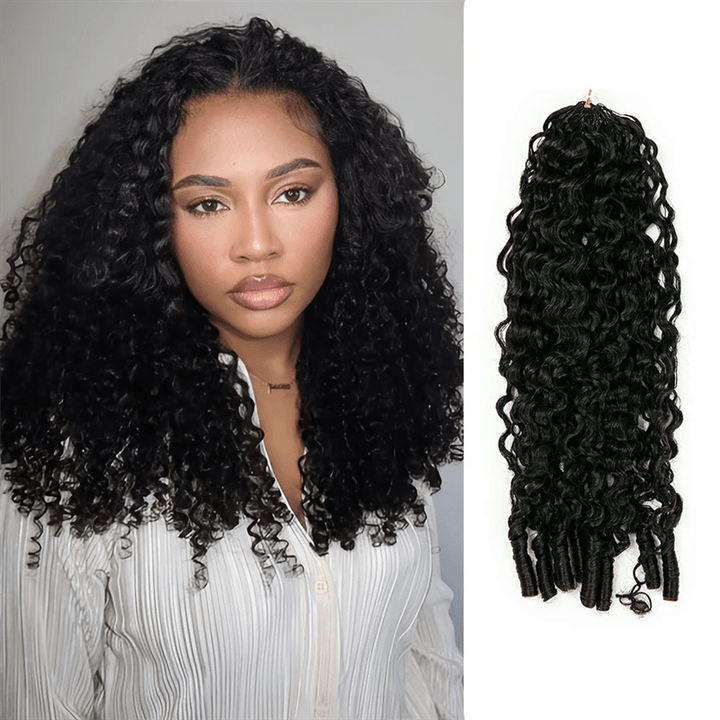 Lemoda Feather Crochet Hair Extension Burmese Curly Human Hair - Lemoda Hair