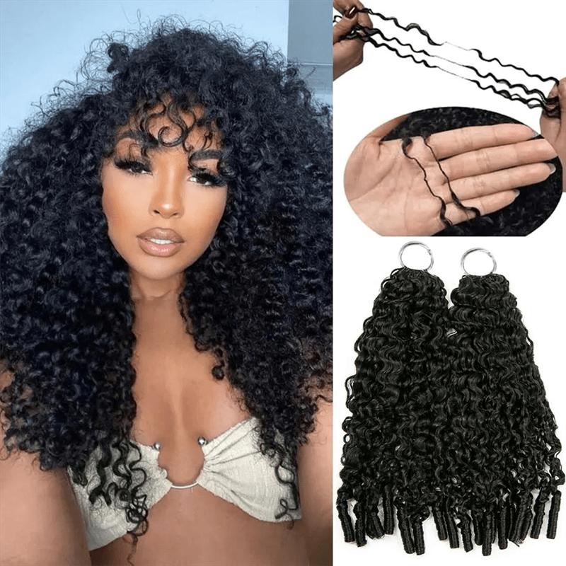 Lemoda Feather Crochet Hair Extension Burmese Curly Human Hair - Lemoda Hair