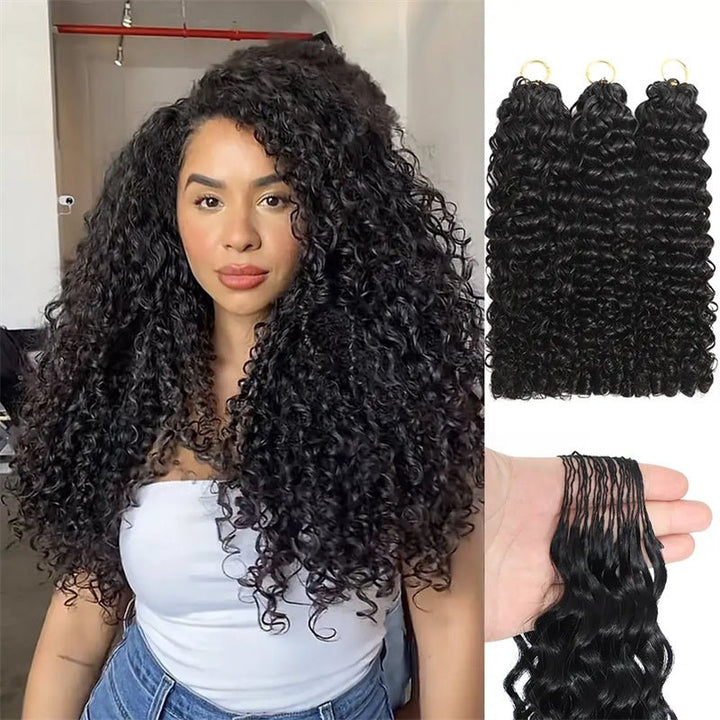 Lemoda Feather Crochet Hair Extension Kinky Curly Human Hair - Lemoda Hair