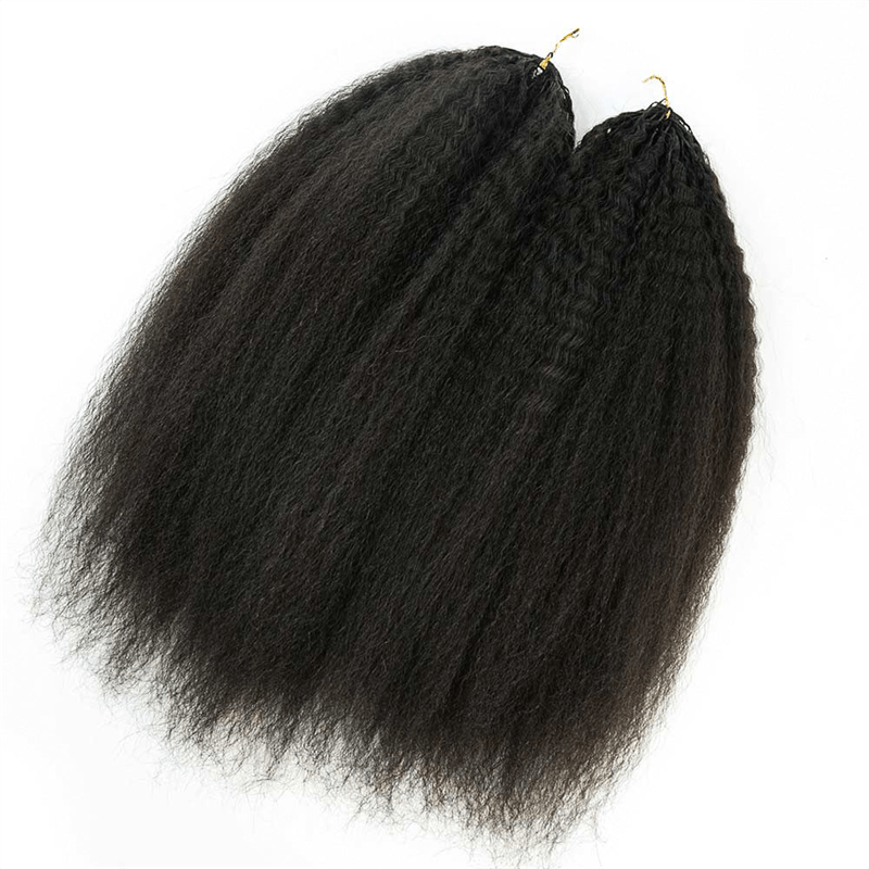 Lemoda Feather Crochet Hair Extension Kinky Straight Human Hair - Lemoda Hair