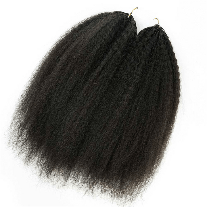 Lemoda Feather Crochet Hair Extension Kinky Straight Human Hair - Lemoda Hair