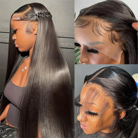 Lemoda Glueless Wigs Silky Straight Hair 5x5/7x5 Lace Closure Wig Pre - Bleached Knots Wear & Go Wigs - Lemoda Hair