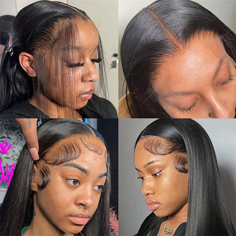 Lemoda Glueless Wigs Silky Straight Hair 5x5/7x5 Lace Closure Wig Pre - Bleached Knots Wear & Go Wigs - Lemoda Hair