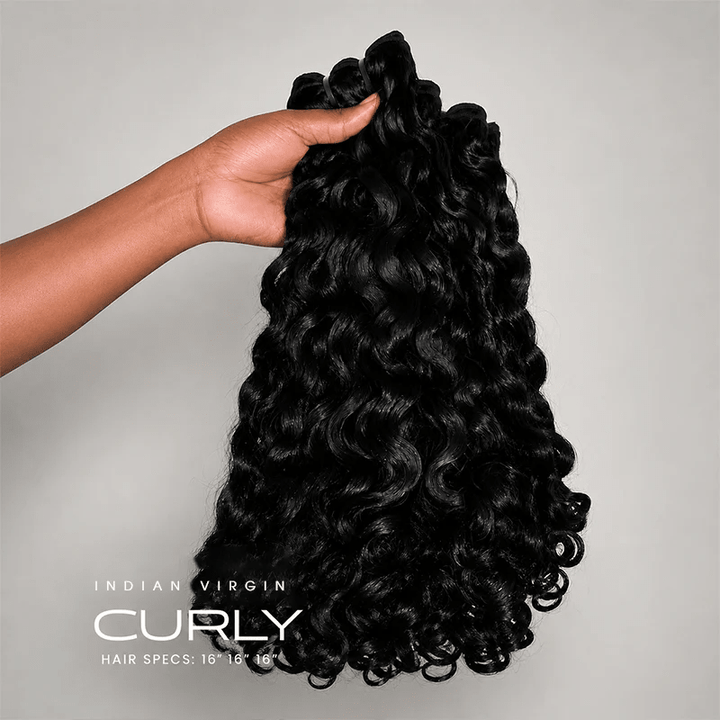 Lemoda Indian Curly Hair Bundles Double Weft Human Hair Extensions 1/3/4 Pcs - Lemoda Hair
