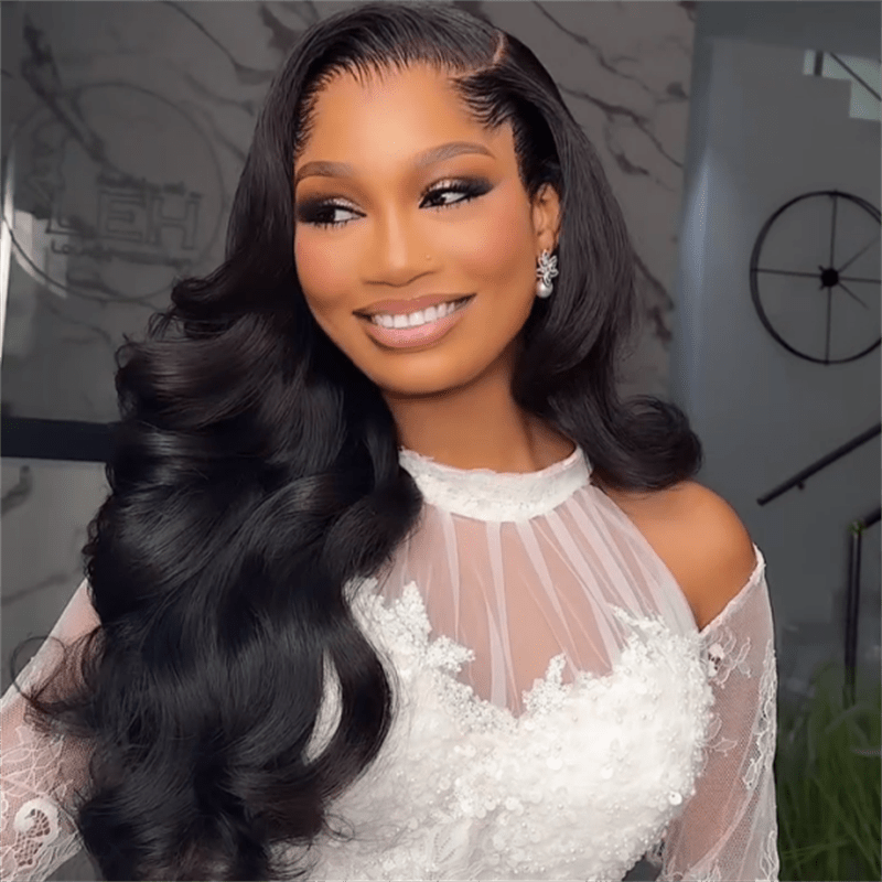 Lemoda Lagos Hairline Body Wave Undetectable HD 13x6 Lace Front Wig With Widows Peak - Lemoda Hair