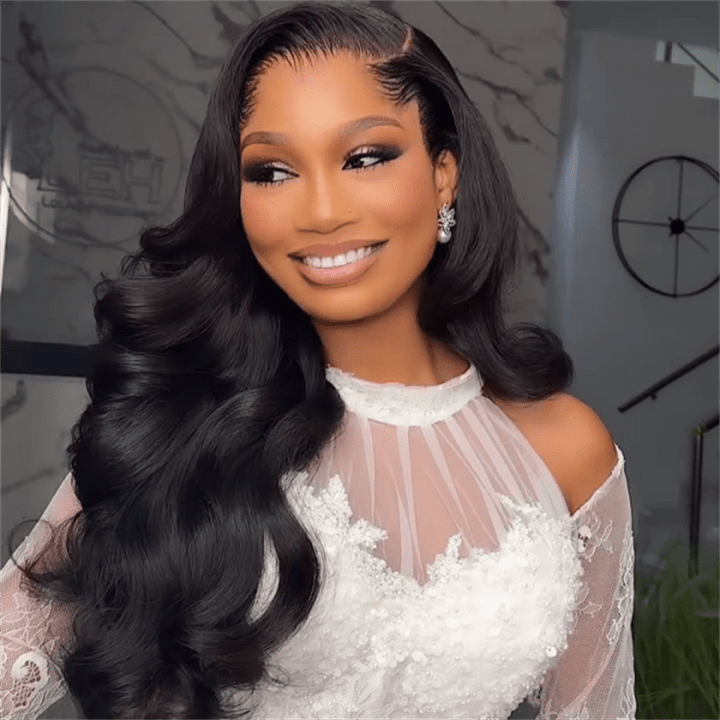 Lemoda Lagos Hairline Body Wave Undetectable HD 13x6 Lace Front Wig With Widows Peak - Lemoda Hair
