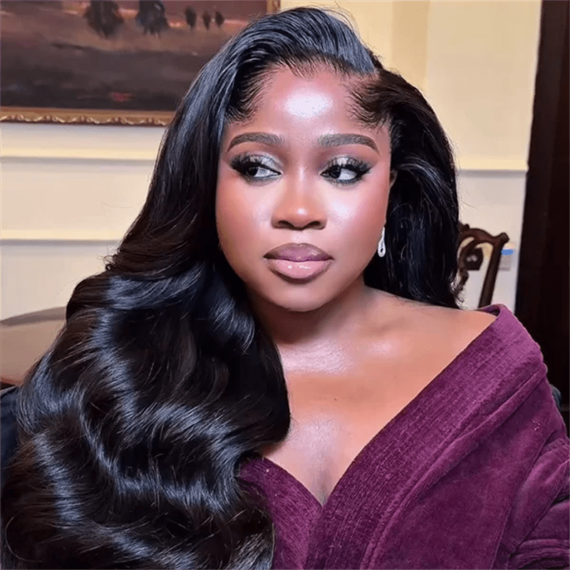 Lemoda Lagos Hairline Body Wave Undetectable HD 13x6 Lace Front Wig With Widows Peak - Lemoda Hair