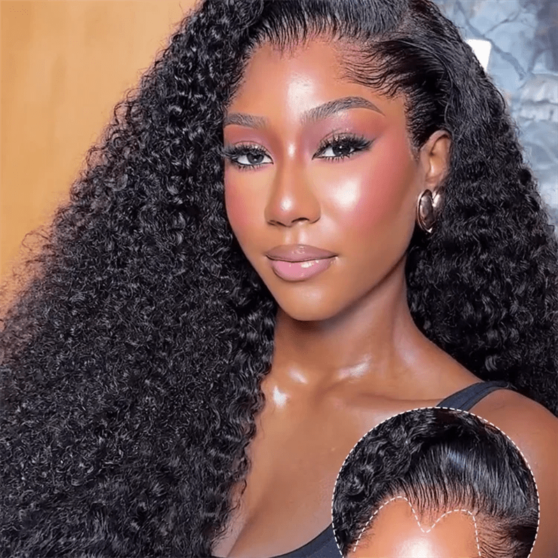 Lemoda Lagos Hairline Widows Peak Burmese Curly 13x6 HD Lace Frontal Wig Human Hair - Lemoda Hair