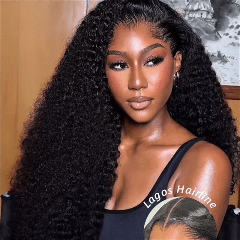 Lemoda Lagos Hairline Widows Peak Burmese Curly 13x6 HD Lace Frontal Wig Human Hair - Lemoda Hair