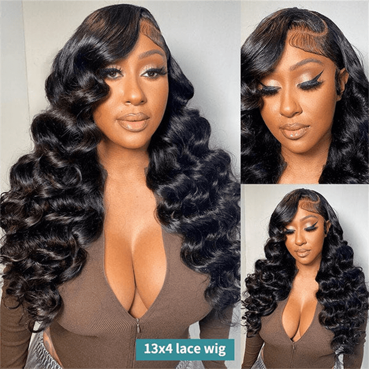 Lemoda Loose Wave 13x4 Lace Front Human Hair Wigs 180% Limited Deals - Lemoda Hair