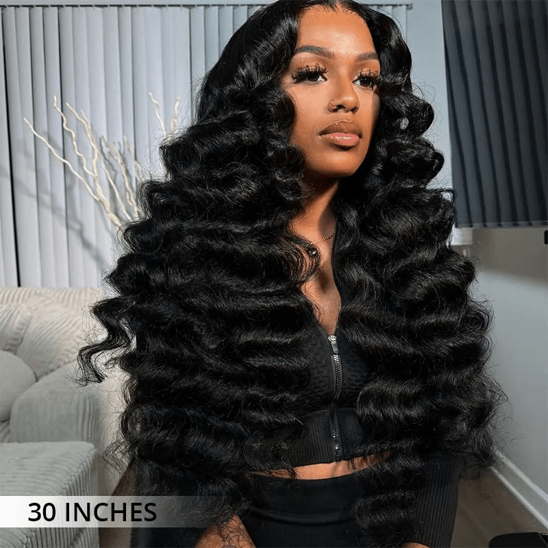 Lemoda Luxury Loose Deep Wave Virgin Human Hair Lace Front Wig Pre Plucked Hairline 300% Density - Lemoda Hair