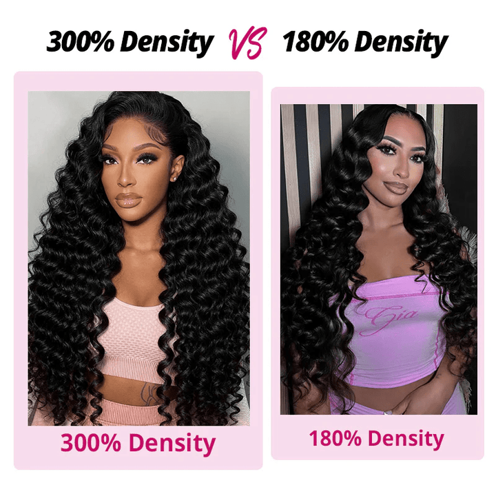 Lemoda Luxury Loose Deep Wave Virgin Human Hair Lace Front Wig Pre Plucked Hairline 300% Density - Lemoda Hair