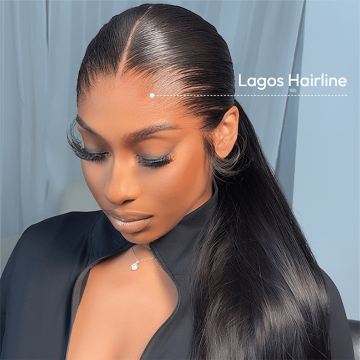 Lemoda M - Shaped Hairline Straight Hair HD 13x6 Lace Frontal Wig Lagos Hairline Wigs - Lemoda Hair