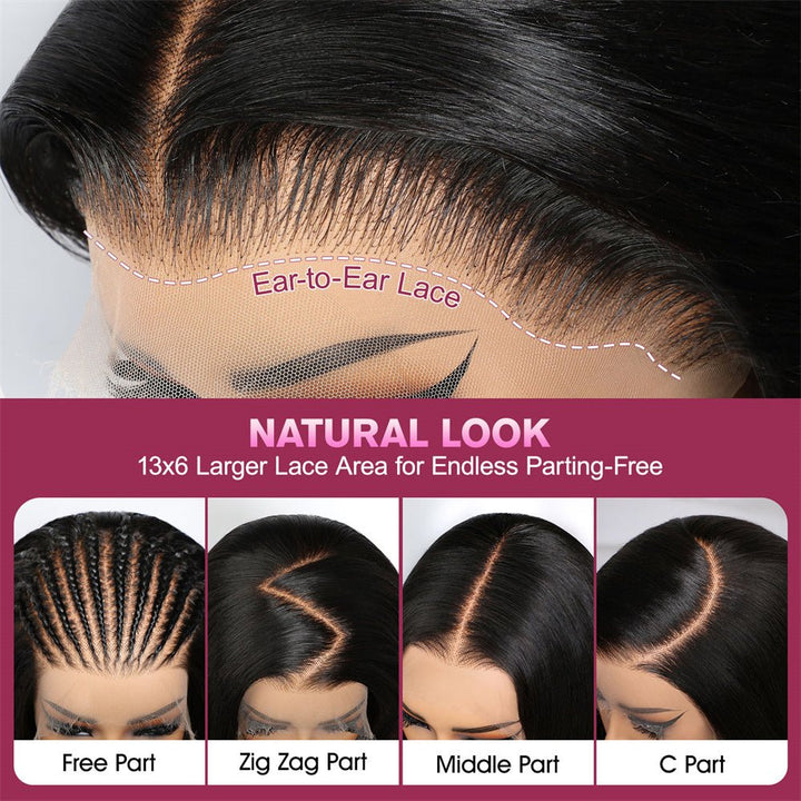 Lemoda Natural Wave 13x6 Lace Frontal Human Hair Wigs 300% Density - Lemoda Hair