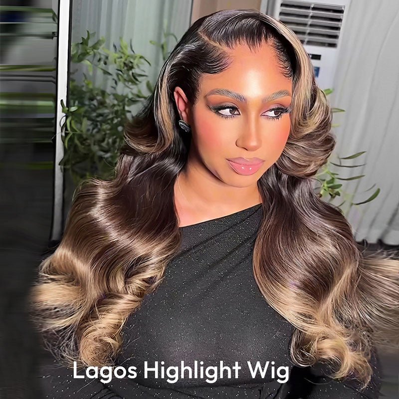 Lemoda P4/27 Highlight Lagos Hairline Body Wave 13x6 HD Lace Front Wigs - Lemoda Hair