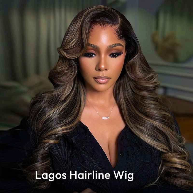 Lemoda P4/27 Highlight Lagos Hairline Body Wave 13x6 HD Lace Front Wigs - Lemoda Hair