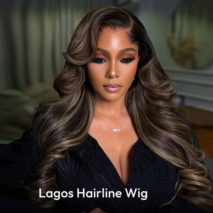 Lemoda P4/27 Highlight Lagos Hairline Body Wave 13x6 HD Lace Front Wigs - Lemoda Hair
