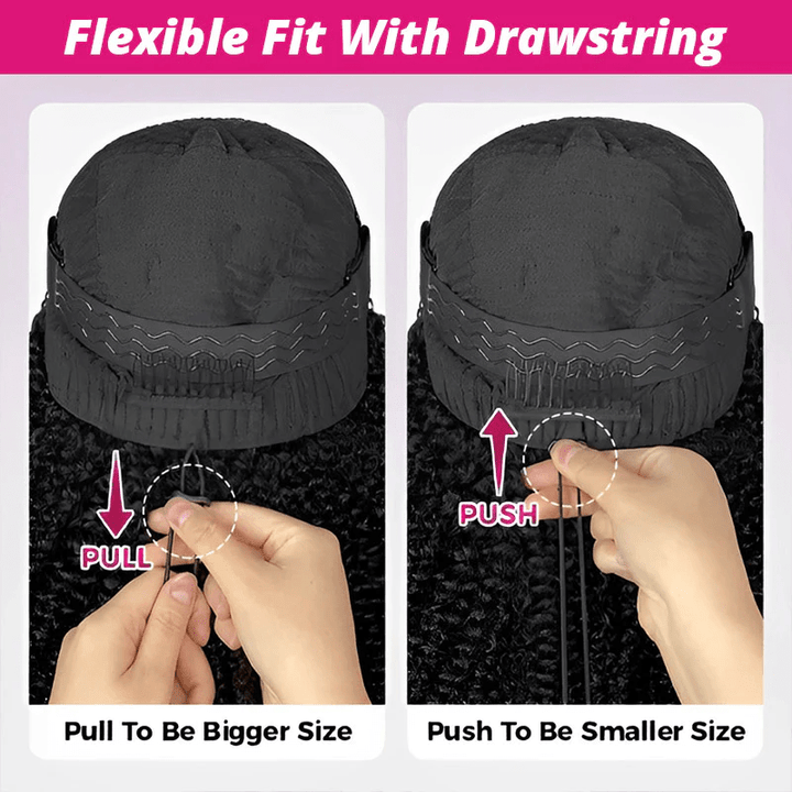 Lemoda P4/27 Highlight Straight Hair Invisi - Drawstring Wig 13x6 Glueless Wig Snug Fit Wear Go Wig - Lemoda Hair