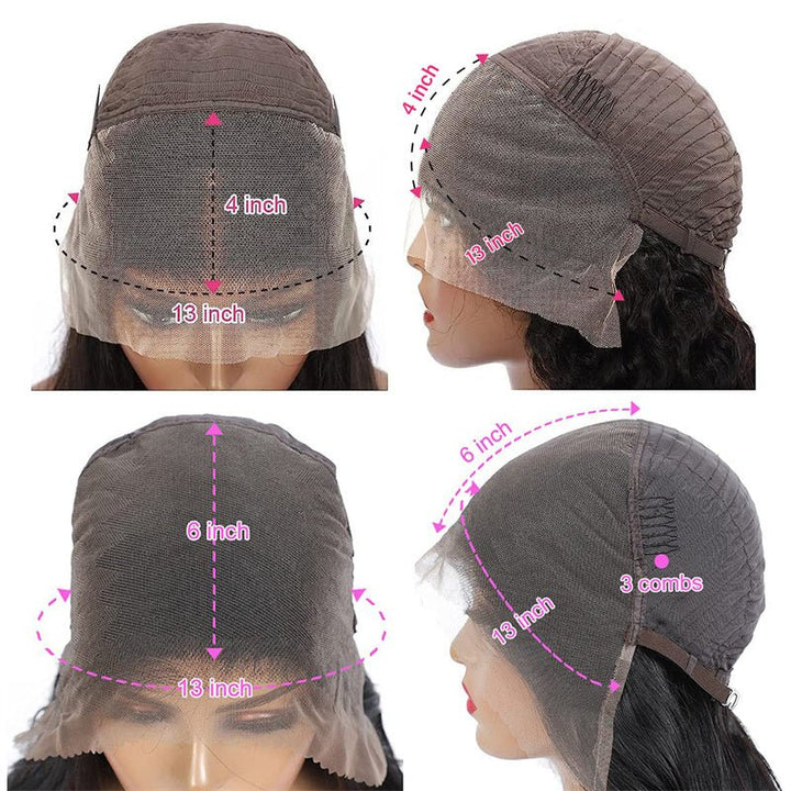 Lemoda P4/27 Highlight Water Wave 13x4 13x6 Lace Frontal Wigs Pre Plucked With Baby Hair 250% - Lemoda Hair