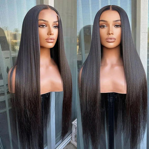Lemoda Peruvian 13x4 Lace Front Wig for Black Women Natural Black Silky Straight Hair Wig - Lemoda Hair