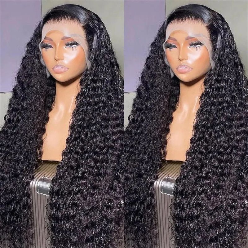 Lemoda Pineapple Wave 13x6 Lace Front Wigs Human Hair Deep Curly HD Invisible 13x4 Lace Frontal Wigs 40 Inches 250% - Lemoda Hair