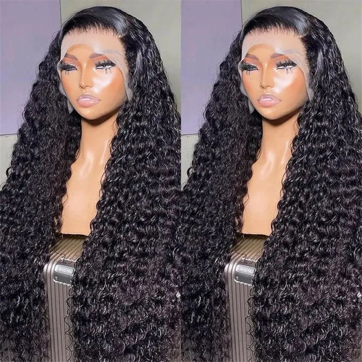 Lemoda Pineapple Wave 13x6 Lace Front Wigs Human Hair Deep Curly HD Invisible 13x4 Lace Frontal Wigs 40 Inches 250% - Lemoda Hair