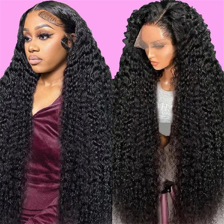 Lemoda Pineapple Wave 13x6 Lace Front Wigs Human Hair Deep Curly HD Invisible 13x4 Lace Frontal Wigs 40 Inches 250% - Lemoda Hair