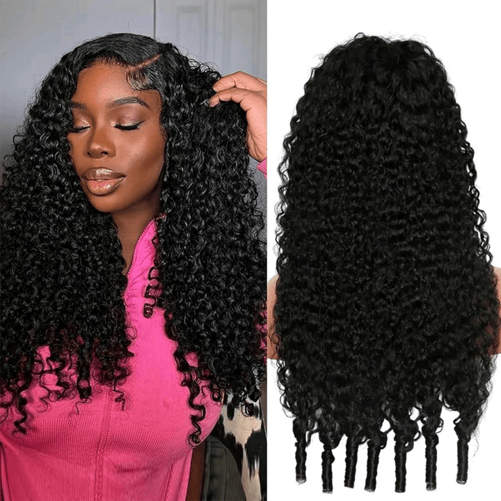 Lemoda Pre - Bleached Wear Go Glueless Wig 5x5 13x6 Burmese Curly HD Lace Front Wigs 210% - Lemoda Hair