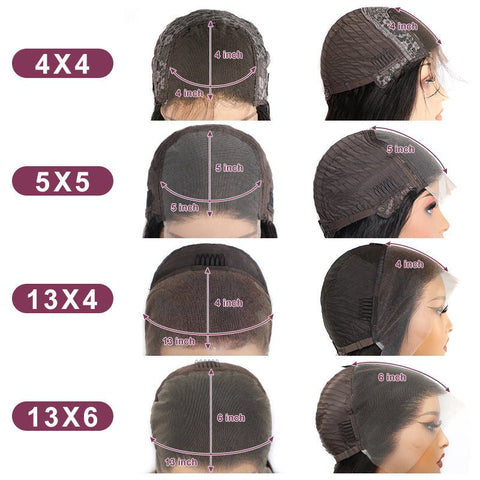 Lemoda Red Lace Front Wigs Deep Wave 13x4 13x6 HD Transparent Lace Frontal Human Hair Wigs - Lemoda Hair
