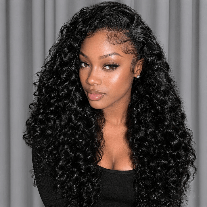Lemoda Shaggy Curly 13x6 Lace Frontal Wigs Transparent Human Hair Wigs - Lemoda Hair