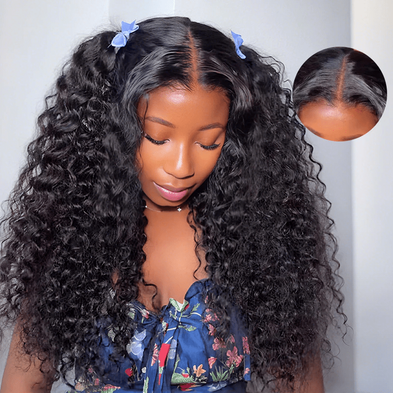 Lemoda Shaggy Curly 13x6 Lace Frontal Wigs Transparent Human Hair Wigs - Lemoda Hair