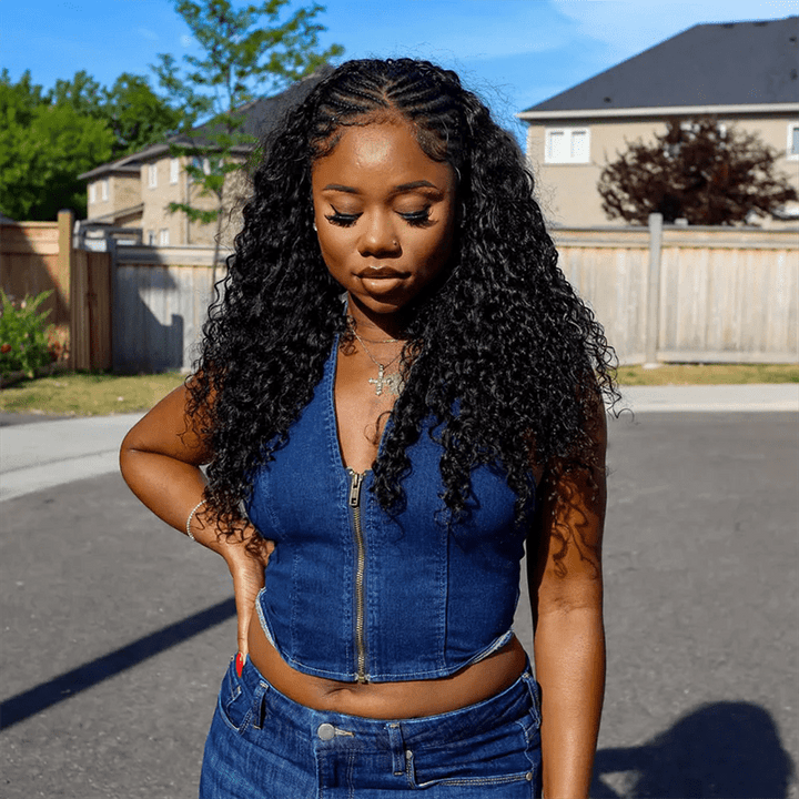 Lemoda Spanish Crimped Loose Curls 13x6 HD Lace Front Wigs 5x5 Glueless Human Hair Wigs - Lemoda Hair