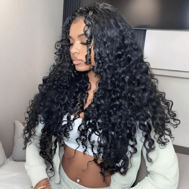 Lemoda Spanish Crimped Loose Curls 13x6 HD Lace Front Wigs 5x5 Glueless Human Hair Wigs - Lemoda Hair