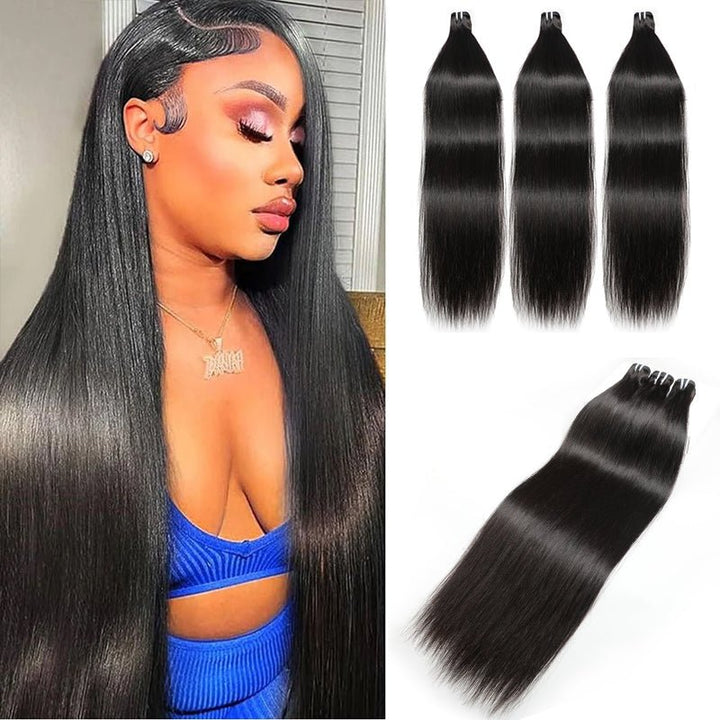 Lemoda Straight Human Hair 3 Bundles Remy Indian Hair Extension - Lemoda Hair