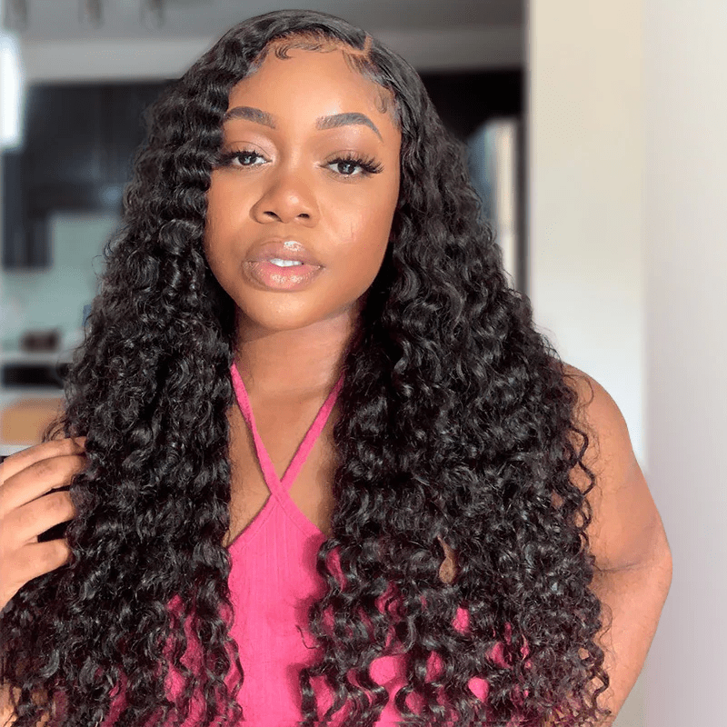 Lemoda Water Wave 13x4 HD Lace Frontal Human Hair Wigs 210% Density - Lemoda Hair