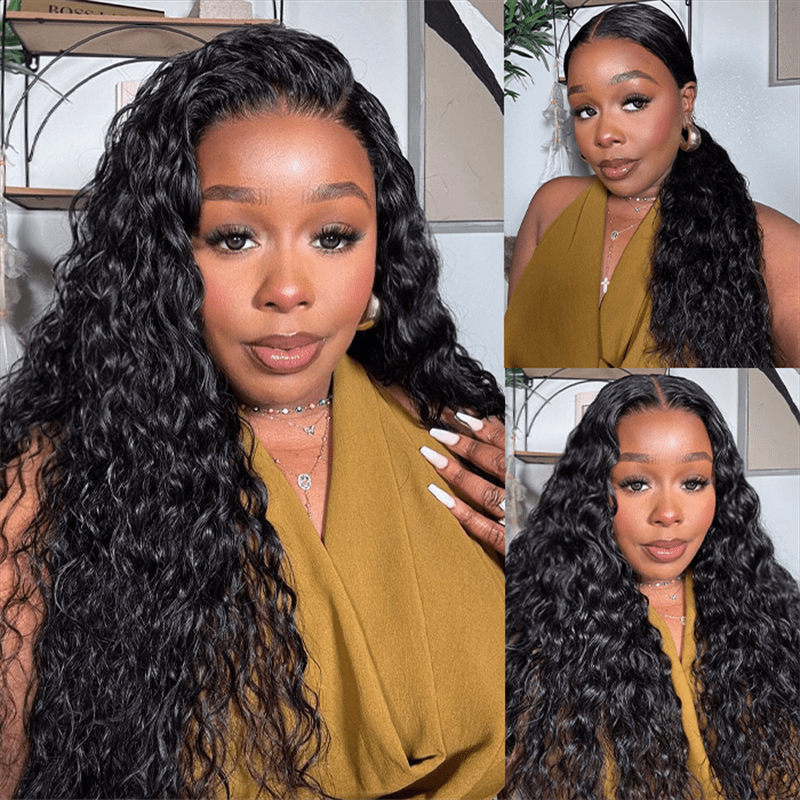 Lemoda Water Wave 13x4 HD Lace Frontal Human Hair Wigs 210% Density - Lemoda Hair