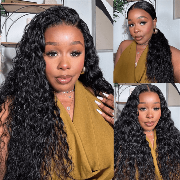 Lemoda Water Wave 13x4 HD Lace Frontal Human Hair Wigs 210% Density - Lemoda Hair