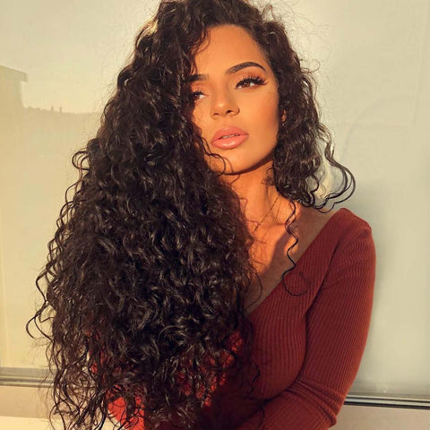 Lemoda Water Wave 13x4 Lace Front Wigs Pre Plucked Baby Hair 180% Density - Lemoda Hair