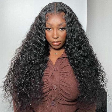 Lemoda Water Wave 13x4 Lace Front Wigs Pre Plucked Baby Hair 180% Density - Lemoda Hair
