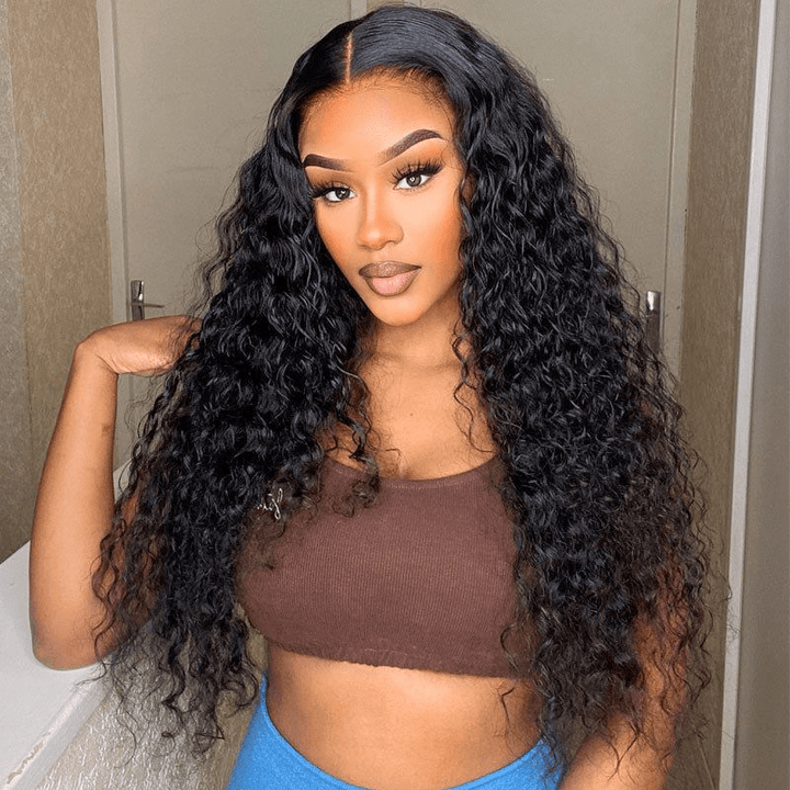 Lemoda Water Wave 13x6 Full Lace Wigs Human Hair 180% - Lemoda Hair