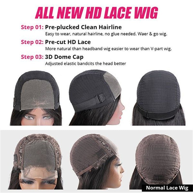 Lemoda Wear Go Glueless Wigs Burmese Curly Human Hair 5x5 Lace Closure Wigs - Lemoda Hair