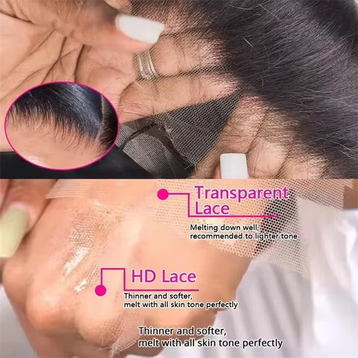 Lemoda Yaki Straight 13x6 Lace Frontal Wigs HD Full Lace Human Hair Wig - Lemoda Hair