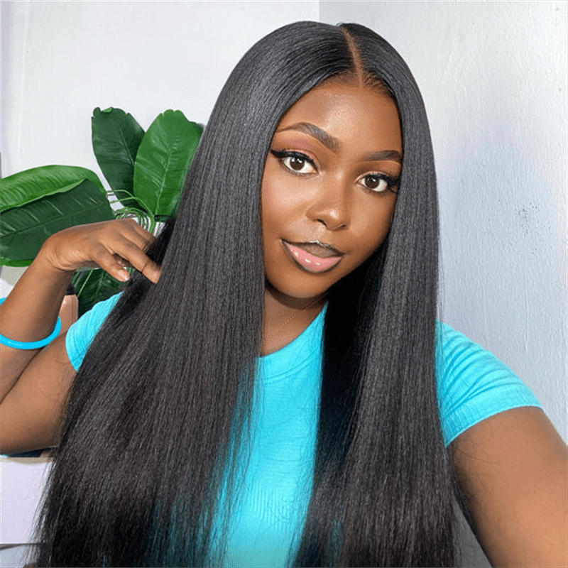 Lemoda Yaki Straight 13x6 Lace Frontal Wigs HD Full Lace Human Hair Wig - Lemoda Hair