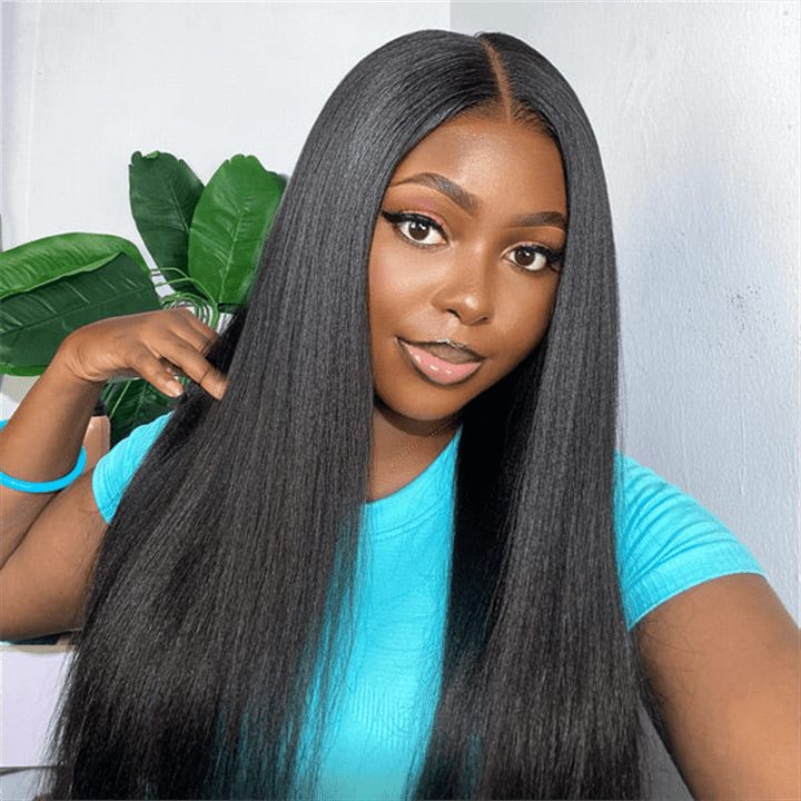 Lemoda Yaki Straight 13x6 Lace Frontal Wigs HD Full Lace Human Hair Wig - Lemoda Hair
