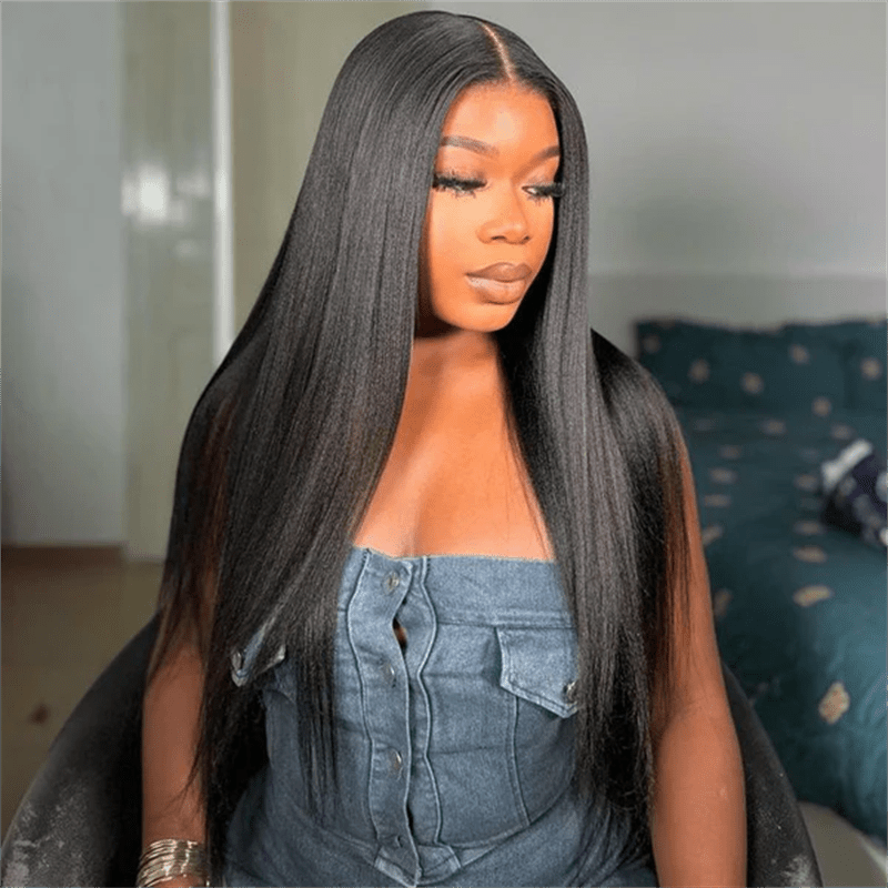 Lemoda Yaki Straight 13x6 Lace Frontal Wigs HD Full Lace Human Hair Wig - Lemoda Hair